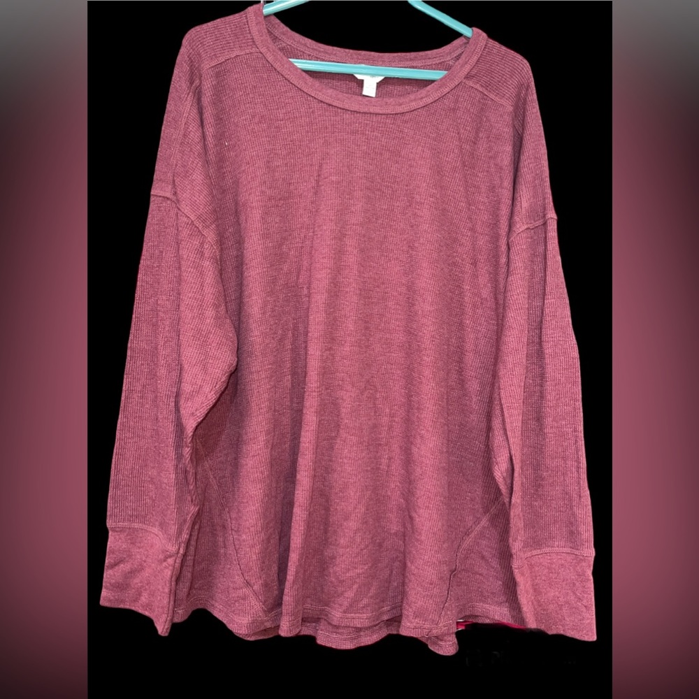 Terra & Sky long sleeve crewneck sweaters - Elegant Muave